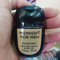 **พร้อมส่ง**Bath & Body Works Midnight for Men PocketBac Sanitizing Hand Gel 29 ml. เจลล้างมือขนาดพกพาแบบไม่ต้องใช้น้ำ สูตรแอนตี้แบคทีเรีย ฆ่าแบคทีเรียได้ 99.9% กลิ่นหอมยอดนิยมสไตล์น้ำหอมสำหรับคุณผู้ชาย ที่ให้ความหอมสดชื่นแบบสปอร์ต กลิ่นหอมยอดนิยมที่ม
