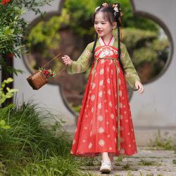 7C9 ชุดเด็กหญิง ชุดจีนโบราณ ชุดตรุษจีน ฮั่นฝู ฮันบก ชุดฮันบก Hanfu Hanbok China Korea Costume