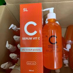 C Serum Vit C ขวดใหญ่ 500ml. วิตามินซี สูตรเข้มข้น วิตซี บอดี้เซรั่ม คอลลาเจนโกลด์