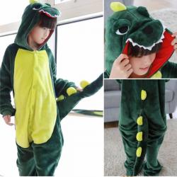 7C64 ชุดเด็ก ชุดมาสคอต ชุดนอน ชุดแฟนซี มังกร ก๊อตจิ ไดโนเสาร์ สีเขียว Mascot Green Dinosaur Dragon Costumes