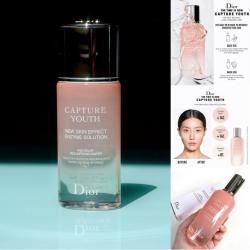Dior Capture Youth New Skin Effect Enzyme Solution Age-Delay Resurfacing Water ขนาดทดลอง 50 ml. เอสเซนส์บำรุงผิวผสานคุณค่าการบำรุงจากเอนไซม์ในมะละกอช่วยผลัดเซลล์ผิวให้แลดูกระจ่างใส ชุ่มชื้นยิ่งขึ้น