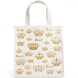 Harrods ไซส์เอส  รุ่น Small Crowns Shopper Bag (กระดุม)***พร้อมส่ง