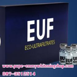 EUF Eco-Ultrafiltrates สารสกัดจากเซลล์ตัวอ่อนของกระต่าย ใช้ฉีดบริเวณที่ต้องการรักษา หน้าจะเรียบเนียนใส