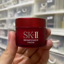SK-II Skinpower Cream ขนาดทดลอง 15 g. สูตรใหม่! ครีมยกกระชับผิว ด้วยสุดยอดประสิทธิภาพที่ตรงเข้าเพิ่มความชุ่มชื่นอย่างล้ำลึก ให้ผิวดูอ่อนเยาว์ เรียบเนียนกระชับ