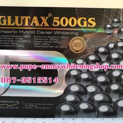 Glutax 500 GS **Hot**/**New**ดีที่สุดจนได้รับการขนานนามว่า ผิวดิ้นได้ผิวขาวกระจ่างใสมีออร่าผิวเนียนนุ่มน่าสัมผัสทั่วทั้งร่างกายลดริ้วรอยเหี่ยวย่นต้านอนุมูลอิสระและป้องกันความเสียหายรังสีUVที่เป็นอันตราย