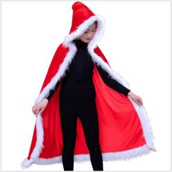 7C246 ชุดเด็ก ชุดซานตาครอส ชุดแซนตี้ ชุดคริสต์มาส ผ้าคลุมยาวมีฮู้ด Santy Santa claus Christmas Costumes