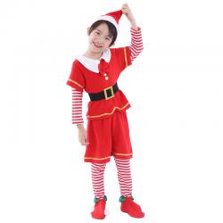 7C247.1 ชุดเด็กชาย ชุดซานตาครอส ชุดแซนตี้ ชุดคริสต์มาส ลายขวาง Santy Santa claus Christmas Costumes ฮิปฮอป