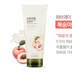 ( Peach ) THE FACE SHOP HERB DAY 365 MASTER BLENDING FACIAL FOAMING CLEANSER