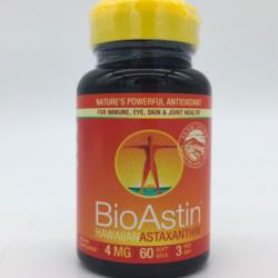 Bioastin Hawaiian Astaxanthin 4 mg. สาหร่ายแดง ไบโอแอสติน 60 เม็ด