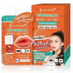Watermelon magic lip tint ลิปทินท์ปากสวยแตงโม #03 Sun orange (6ซอง)