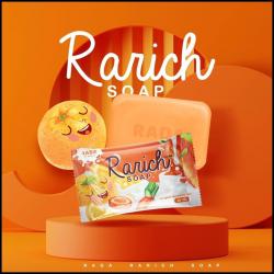 สบู่ราริช Rarich Soap สบู่แครอท บาย ลดา ผลิตภัณฑ์ทำความสะอาดผิวกาย