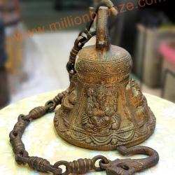 R111 ระฆัง ทองเหลืองอินเดีย Bronze Bell from India