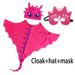 7C283.2 สีชมพู ชุดมังกรเขี้ยวกุด ชุดเขี้ยวกุด เขี้ยวกุด มังกร อภินิหารไวกิ้งพิชิตมังกร Pink Toothless How To Train Your Dragon Costume