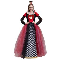 ++พร้อมส่ง++ชุดราชินีไพ่ ชุดอิเรซเบธ ชุดราชินีโพแดง แห่งอลิซอินวันเดอร์แลนด์ Queen of Hearts เจ้าหญิงดิสนีย์ Disney