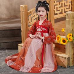 7C11 ชุดเด็กหญิง ชุดจีนโบราณ ชุดตรุษจีน ฮั่นฝู ฮันบก ชุดฮันบก Hanfu Hanbok China Korea Costume