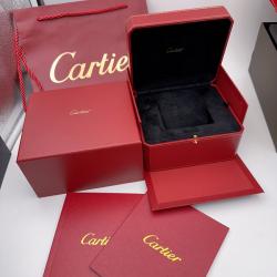 กล่องนาฬิกา แบบชุดกลาง ครบเซ็ต สีแดง-ดำ แบรนด์ Cartier
