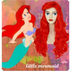 วิกเจ้าหญิงแอเรียลนางเงือก little mermaid วิกลิตเติ้ลเมอเมด วิกAriel วิกแอเรียล ความยาว 65-70 cm.วิกเจ้าหญิงวิกเจ้าหญิง Disney