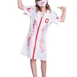 7C311 ชุดเด็กหญิง ชุดฮาโลวีน พยาบาลเลือด Children Blood Nurse Halloween Costumes