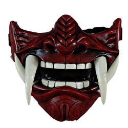 7C315 หน้ากากครึ่งหน้า หน้ากากอสูร หน้ากากยักษ์ เขี้ยวยักษ์ Giant Demon Evil Fang Mask Headgear Costume
