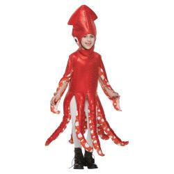 7C329 ชุดเด็ก ชุดปลาหมึก ชุดคราเค่น Childern Squid Kraken Octopus Costume