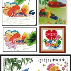 Mandarin ducks (ไม่พิมพ์/พิมพ์ลาย)