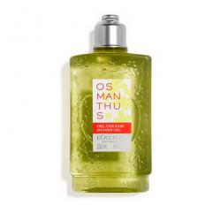 L'OCCITANE Osmanthus Shower Gel 250 ml. เจลอาบน้ำ ช่วยทำความสะอาดผิวกายและมอบกลิ่นหอมละมุน ที่ผสมผสานความหอมสดชื่นของธรรมชาติ เข้ากับกลิ่นหอมละมุนของแอปริคอตและความหอมอบอวลของเหล่าแมกไม้ มาพร้อมกับสารสกัดจากธรรมชาติของดอกหอมหมื่นลี้จากเมืองกุ้ยหลิน