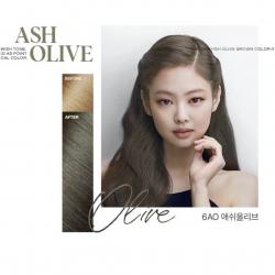 (# 6AO Ash Olive) Mise En Scene Hello Bubble Foam Color  x  blackpink โฟมเปลี่ยนสีผม แบล็คพิ้งค์