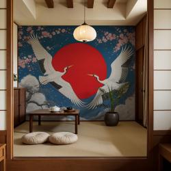 ภาพติดผนังลายญี่ปุ่น สวยสงบ มีเสน่ห์ไม่ซ้ำใคร