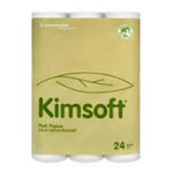 ราคาต่อหีบ-กระดาษชำระ Kimsoft แบบ 24 ม้วน 
