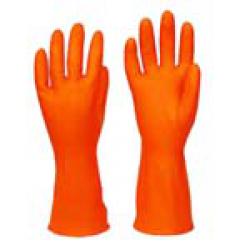 ถุงมือแม่บ้านสีส้ม(L)
