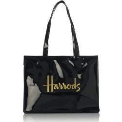 Harrods สะพายไหล่ รุ่น Signature Logo Tote Bag (Black)***พร้อมส่ง