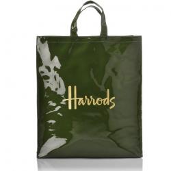 กระเป๋า Harrods- Signature Shopper (Green)  (Large) ***พร้อมส่ง