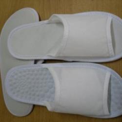 รองเท้าสปา รองเท้าโรงแรม แบบผ้าสปันบอน สีขาว รองเท้าใช้แล้วทิ้ง slipper hotel 093-632-6441