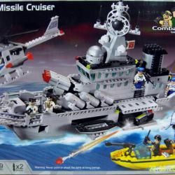 ของเล่นตัวต่อเหมือนเลโก้ LEGO ชุด เรือรบ รุ่น Missile Cruiser EN821