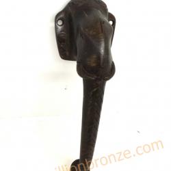 H012 มือจับประตูเนื้อทองเหลือง(หัวช้าง) Door Handle (Elephant head)