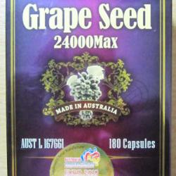Top Life Grape seed Extract ขนาด 24,000mg 180 capsules อาหารเสริมนำเข้าจากออสเตรเลีย ของแท้ 100 % สารสกัดจากเปลือกเมล็ดองุ่น ช่วยชะลอการเกิดริ้วรอย ให้ผิวกระชับแข็งแรงขึ้น เสริมสร้างการทำงานของคอลลาเจน และยับยั้งการเกิดเม็ดสี เหมาะสำหรับผู้ที่