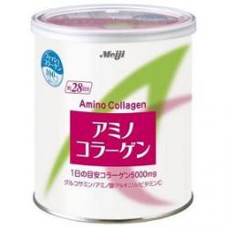 Meiji Amino Collagen แบบกระป๋อง (Can) 200 กรัม / ทานได้ 28 วัน เมจิ อะมิโนคอลาเจน คอลลาเจนผงขายดีในประเทศญี่ปุ่น ช่วยให้ผิวพรรณเต่งตึงเรียบเนียน ลดริ้วรอย ผิวขาวใส