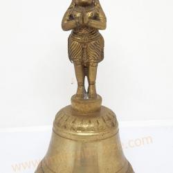 HB016 กระดิ่งทองเหลือง อินเดีย  Bronze Handbell from India